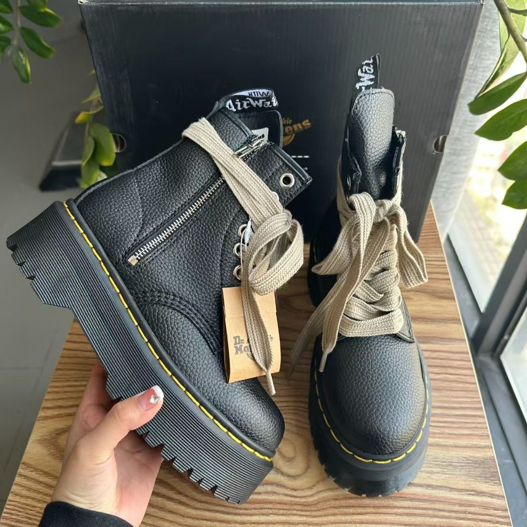Dr Marten High Double Sole x Rick Owens 1460