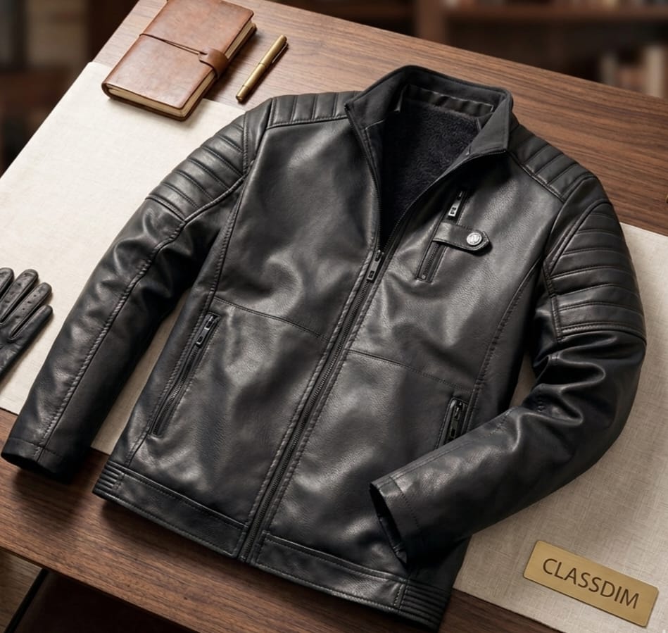 Leather  jacket. Black